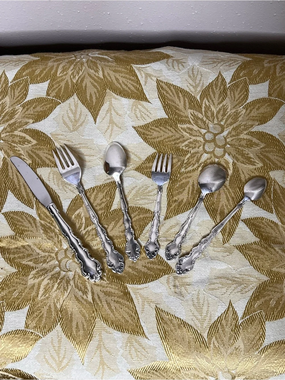 Vintage Community Child's Silver Plated 6 pc Flatware Set Kid's